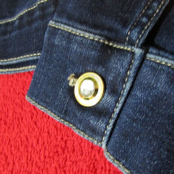 Chico's Embellished Jean Jacket 0= sz 2-4 - Picture 5 of 11